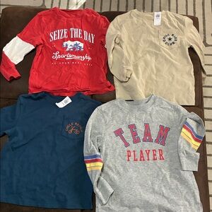 Toddler graphic long sleeve shirts (lot of 4)